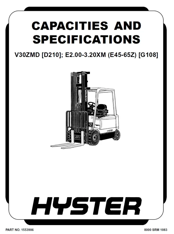 E3.00XM Service ManualS forklift manual