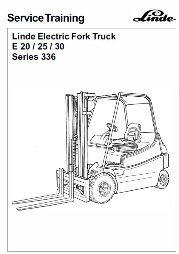 linde E30-336 Service Manual