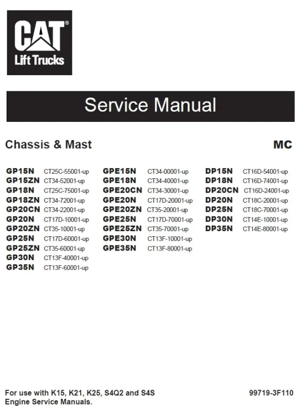 dp18n service forklift manual