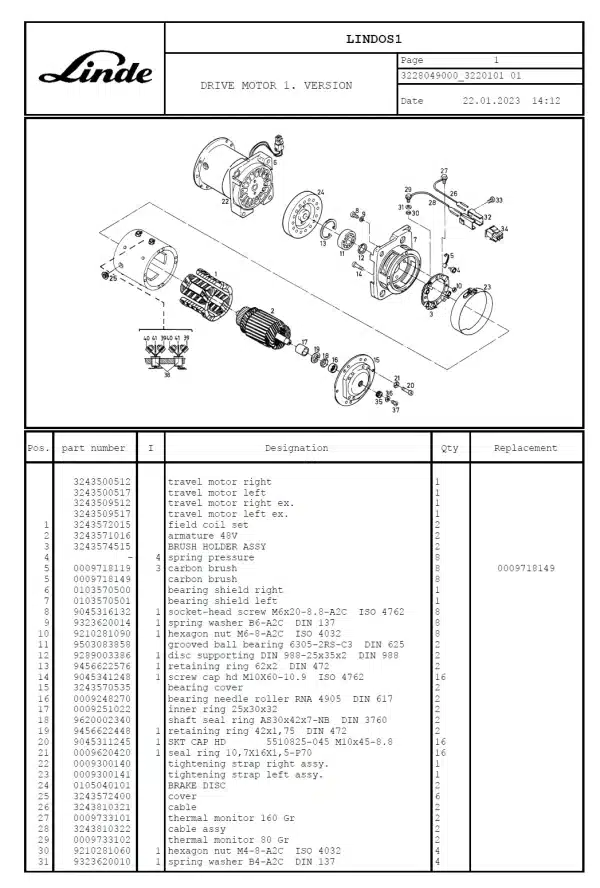 LINDE E16 (322)(Y:87-92) MANUAL - Image 3