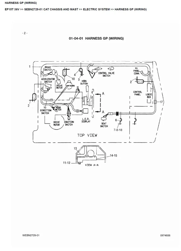 EP15T 36V 48V PARTS BOOK forklift manual