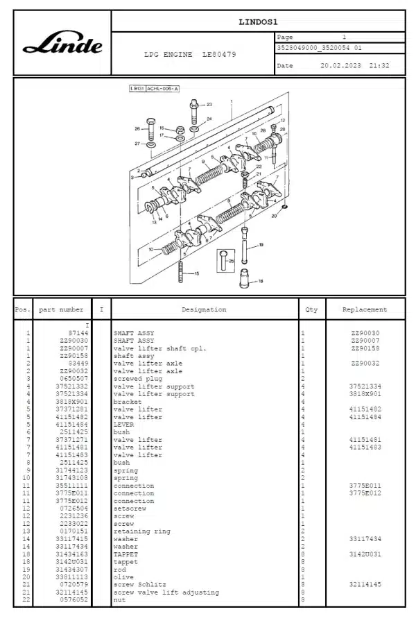 LINDE H40D (352)(Y:88-99) MANUAL - Image 2