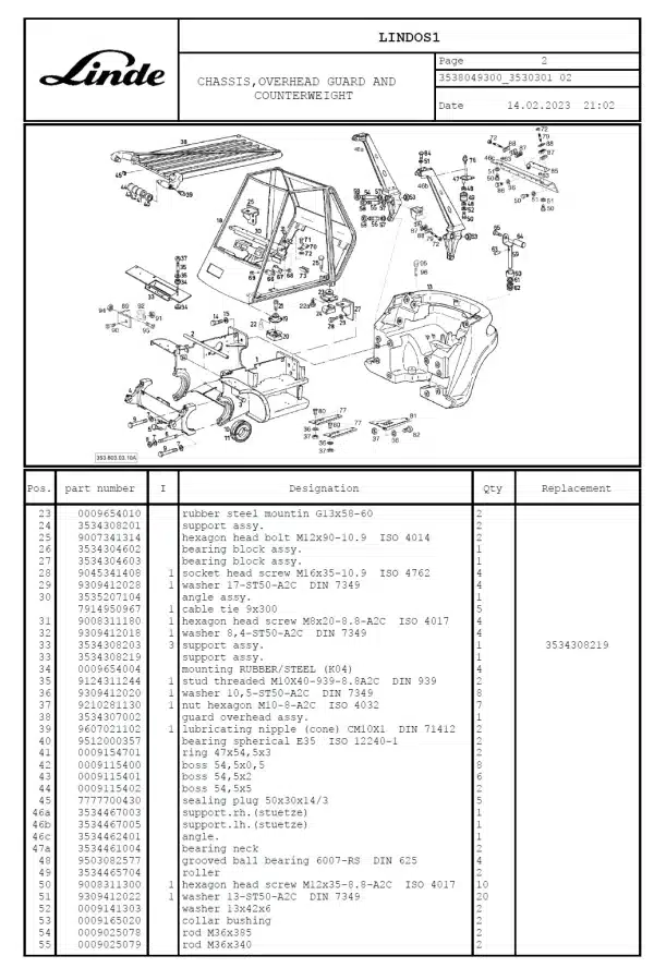 LINDE H70D-02 (353)(Y:99-03) MANUAL - Image 3