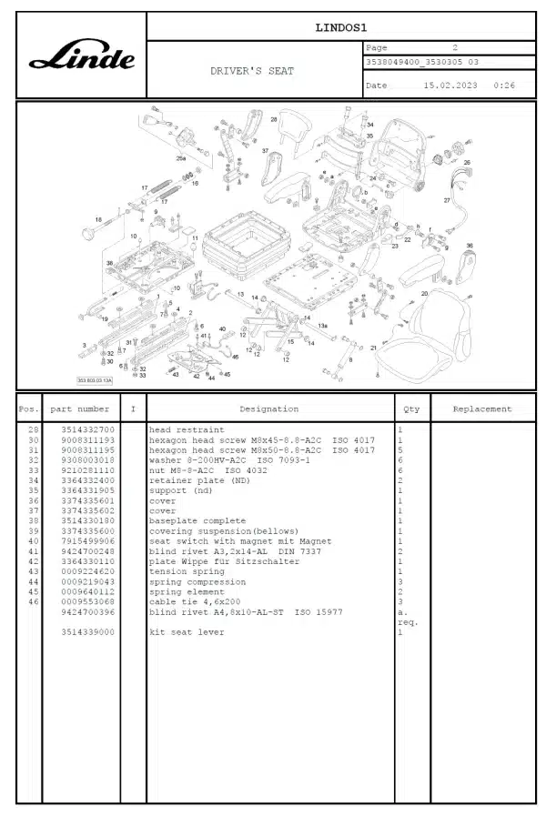 LINDE H70D-03 (353)(Y:04-08) MANUAL - Image 3