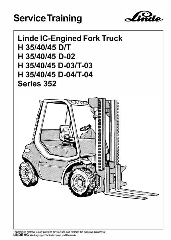 LINDE H40D (352-04)(Y:01-04) MANUAL - Image 2