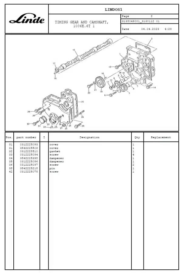 LINDE C80/6 (313)(Y:94-98) MANUAL - Image 2