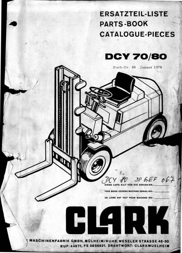 DCY 70 80 0001 forklift manual