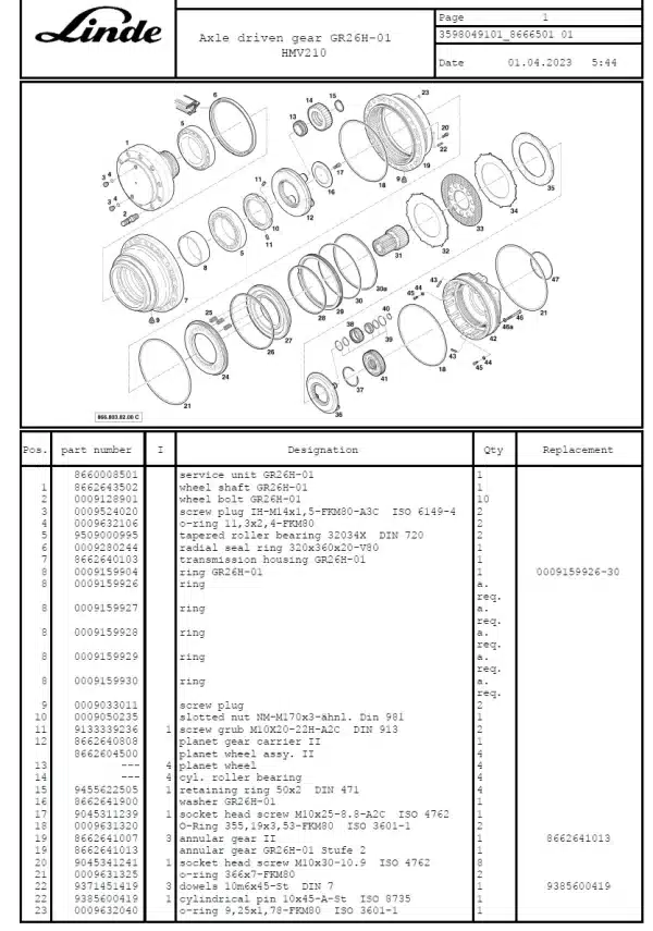 LINDE H160 (359)(Y:07-) MANUAL - Image 3