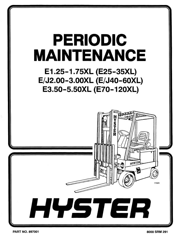 Hyster E5.50XL (C098) Manual 4 Hyster E5.50XL (C098) Manual - Image 4
