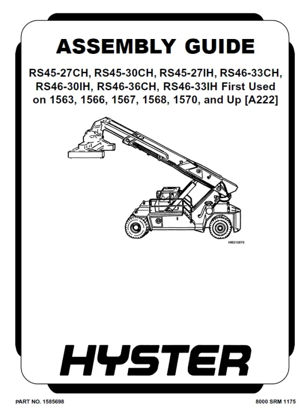 RS46 30IH A222 SERVICE MANUALS forklift manual