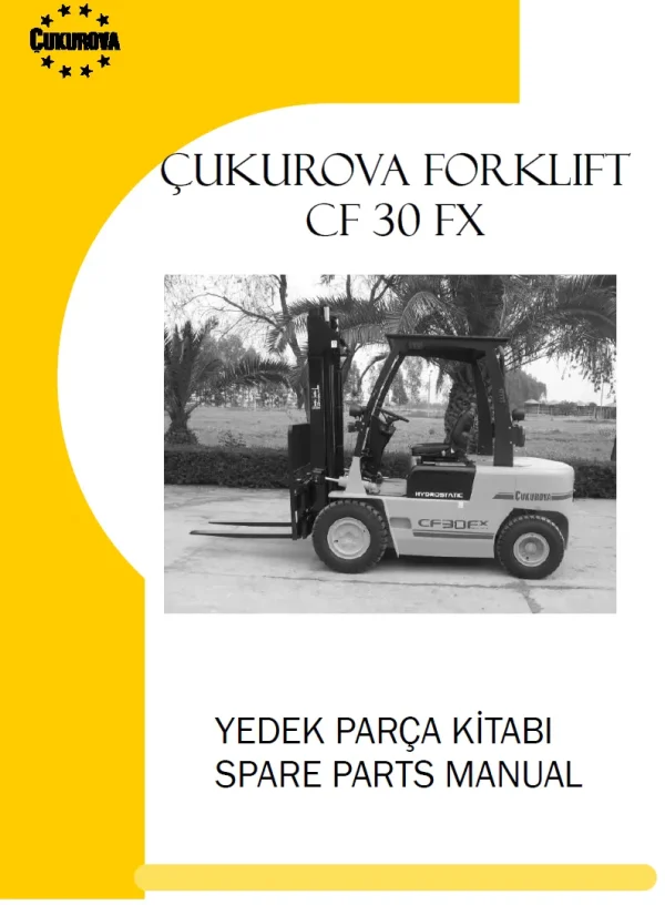 CUKUROVA CF30FX YEDEK PARCA KITABI Turkish forklift manual