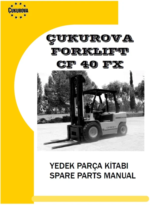 CUKUROVA CF40FX YEDEK PARCA KITABI forklift manual