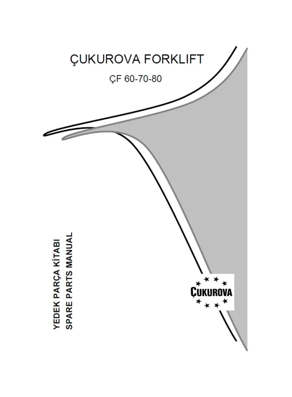 CUKUROVA CF607080 YEDEK PARCA KITABI 260A01R01 forklift manual