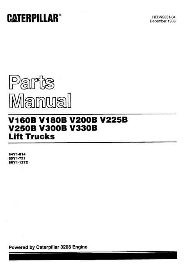 CATERPILLAR V200B MANUAL - Image 2