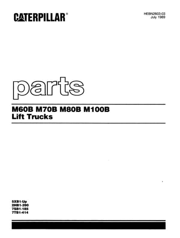 CATERPILLAR M70B MANUAL - Image 3