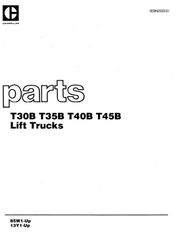 CATERPILLAR T40B MANUAL - Image 2