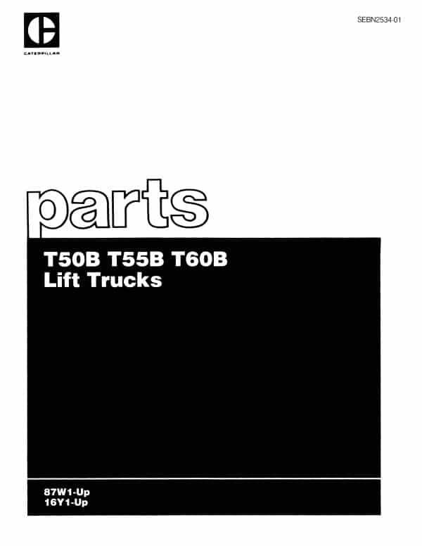 CATERPILLAR T60B parts book