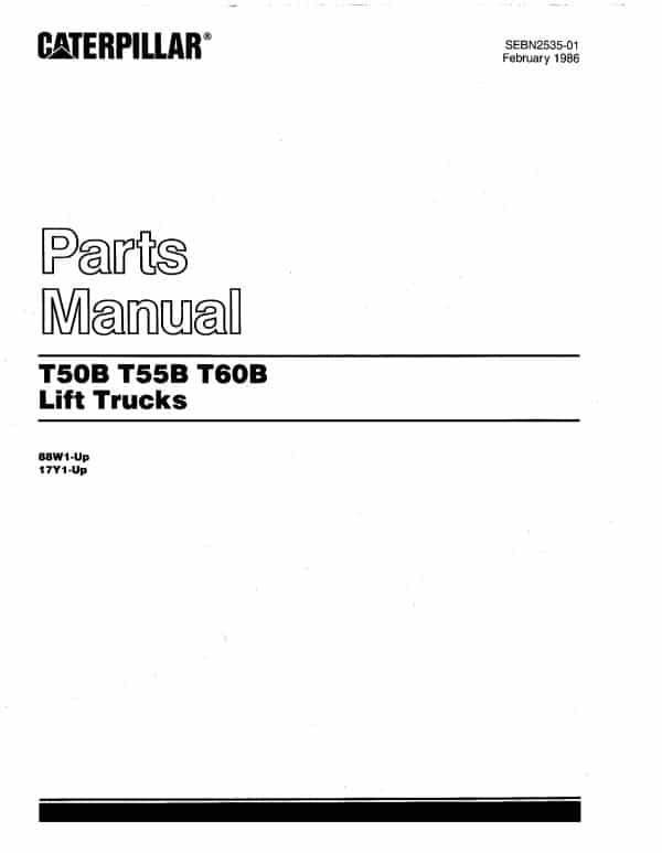 CATERPILLAR T50B parts manual