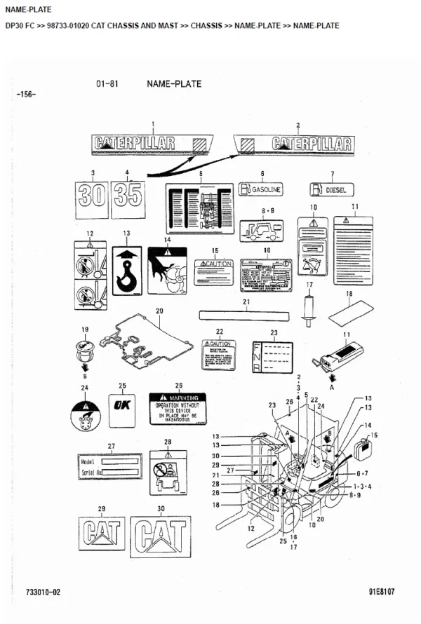 CATERPILLAR DP30 MANUAL - Image 2