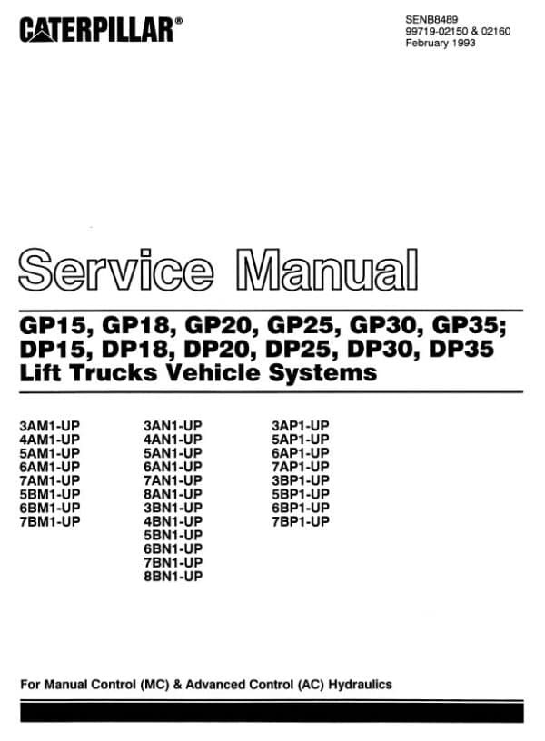 CATERPILLAR DP30 MANUAL - Image 3