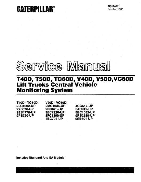 CATERPILLAR T60D MANUAL - Image 2