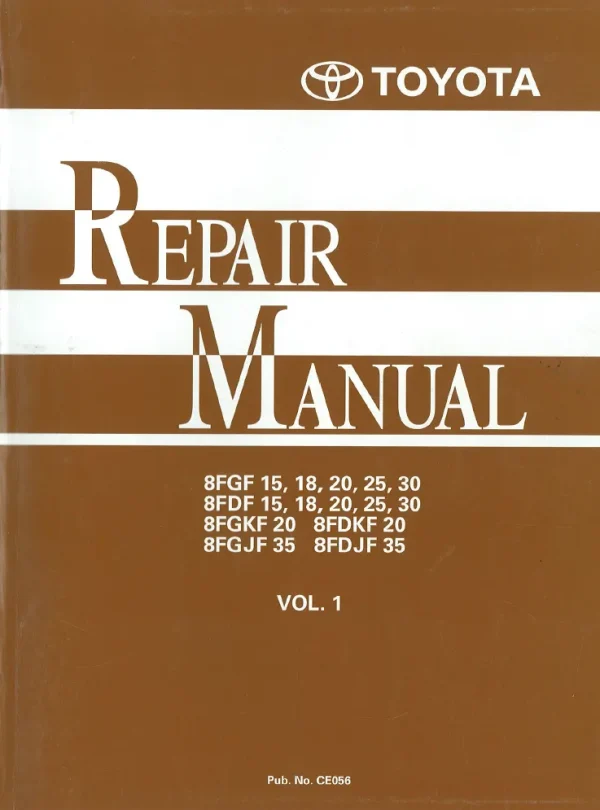 546050878 Toyota 8FGF FDF FGJF 15 30 Vol1 forklift manual