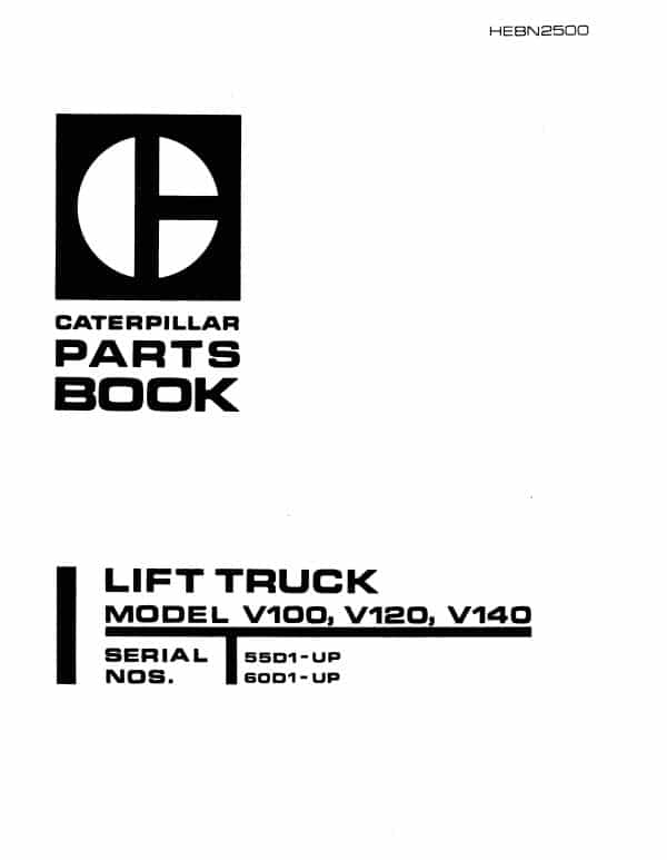 CATERPILLAR V100 MANUAL - Image 3