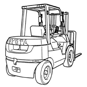 toyota 7FGU30 forklift