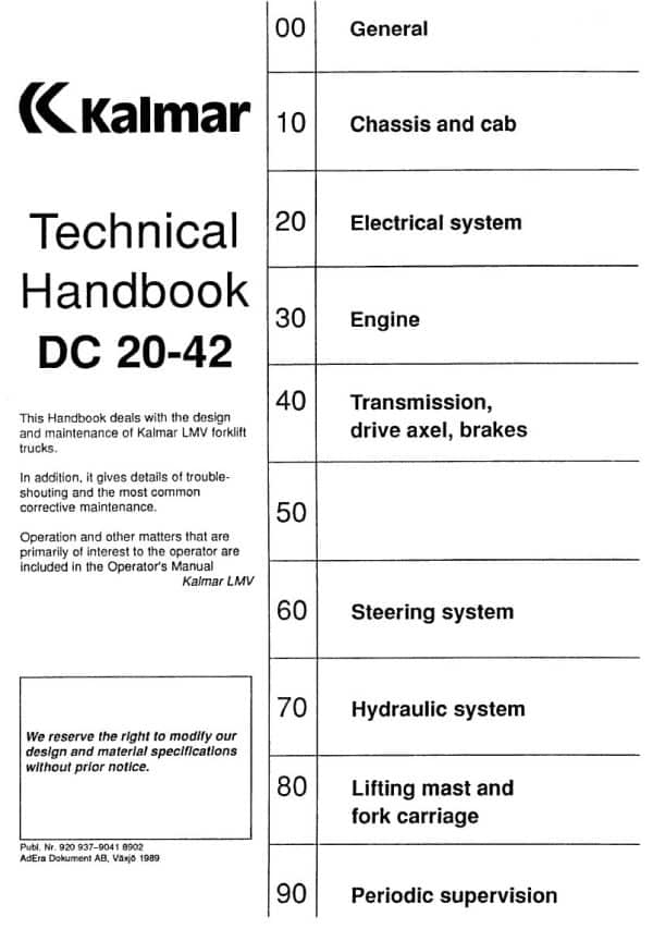 KALMAR DC20-42 MANUAL - Image 2