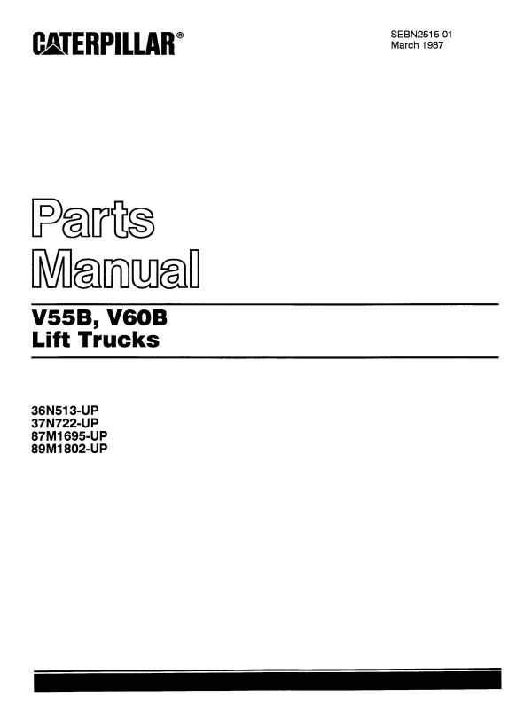 caterpillar v55b parts diagram