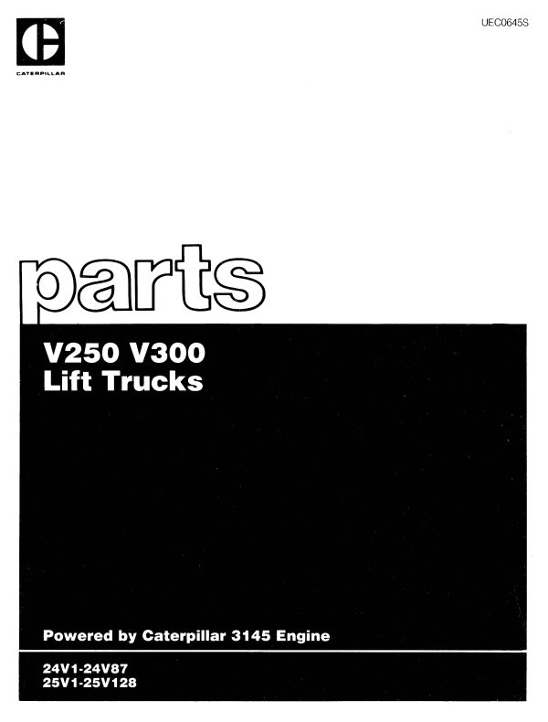 CATERPILLAR V300 parts diagram