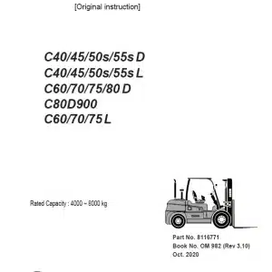 clark forklift operator manual