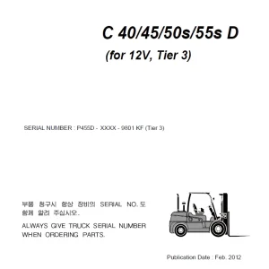 clark c40d parts book