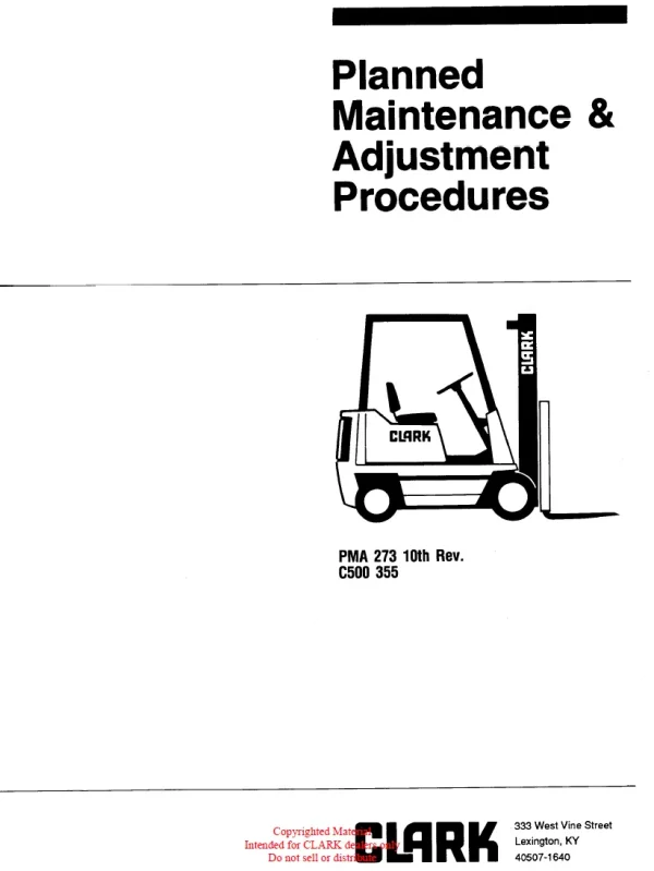 clark c500 y355 user manual