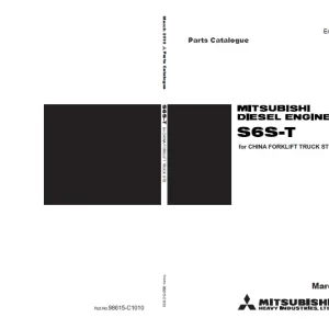 Mitsubishi Diesel Engine S6S-T Parts Catalogue