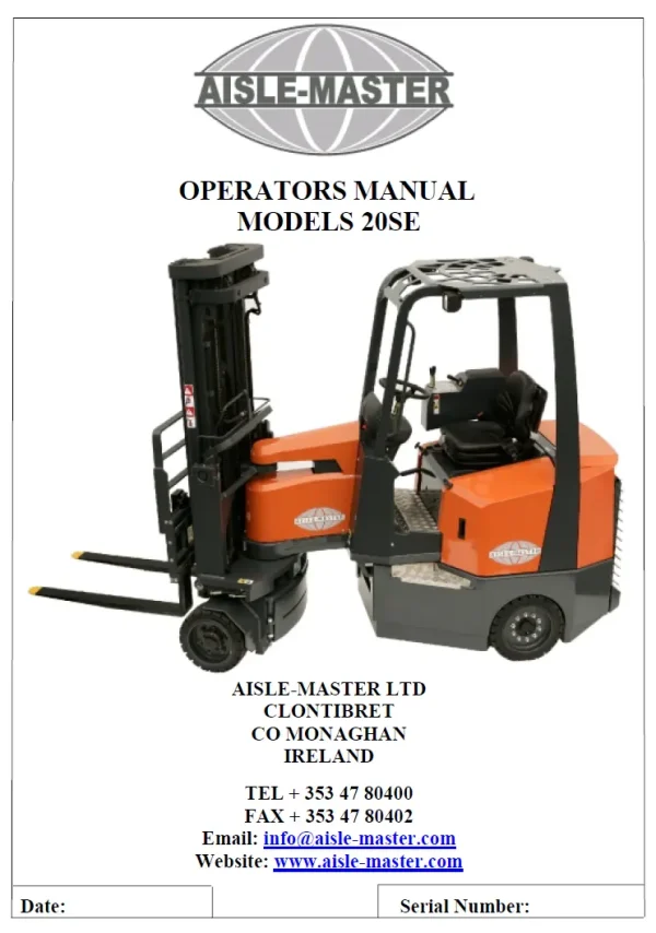 Electric Aisle-Master Operator Manual