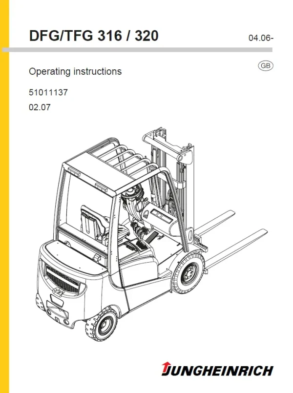 jungheinrich dfg 316 user manual