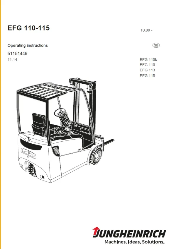 jungheinrich efg 110 user manual