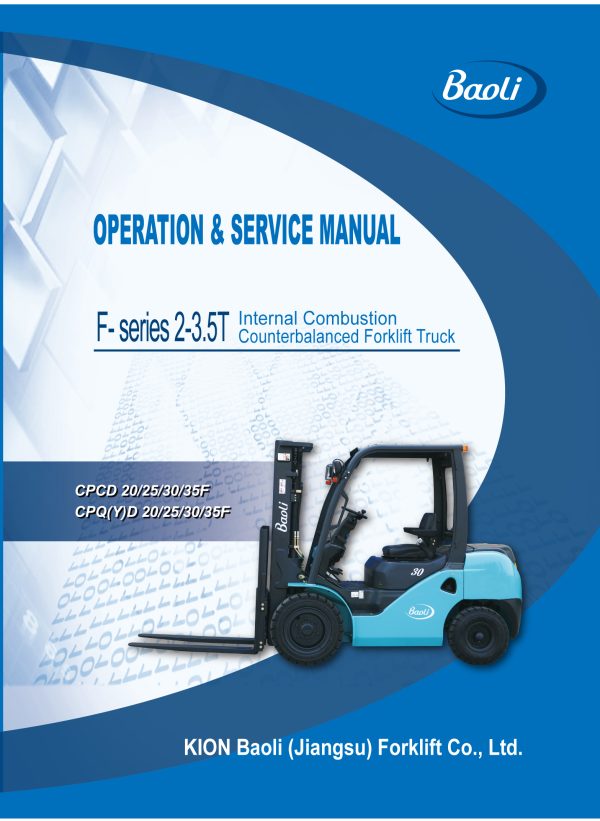 baoli cpcd30 service manual