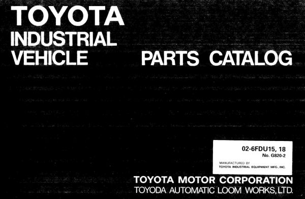 02-6FDU15,18 (G820-2) User Parts Catalog