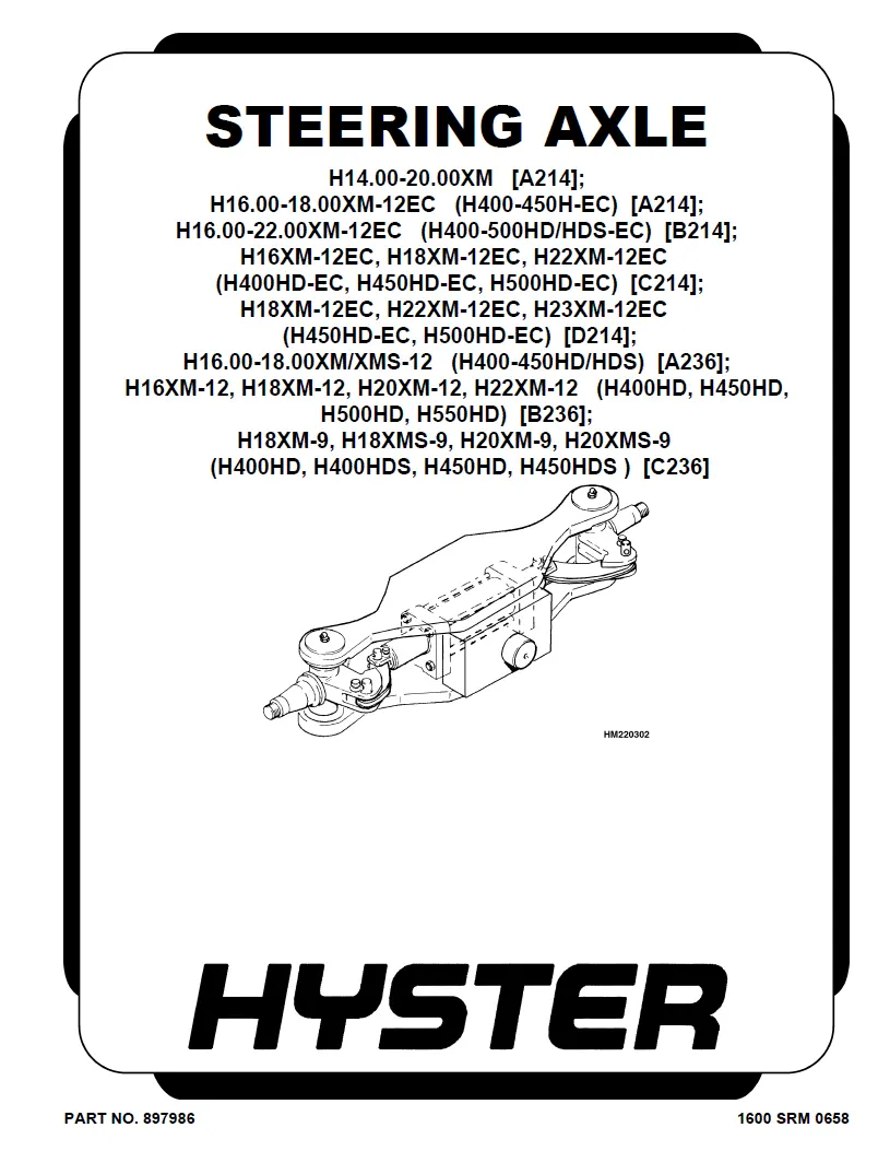 Hyster H16.00XM-12 (B236) Manual 3 Hyster H16.00XM-12 (B236) Manual - Image 3