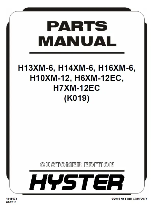 Hyster-H-16-XM-6-PARTS-MANUAL