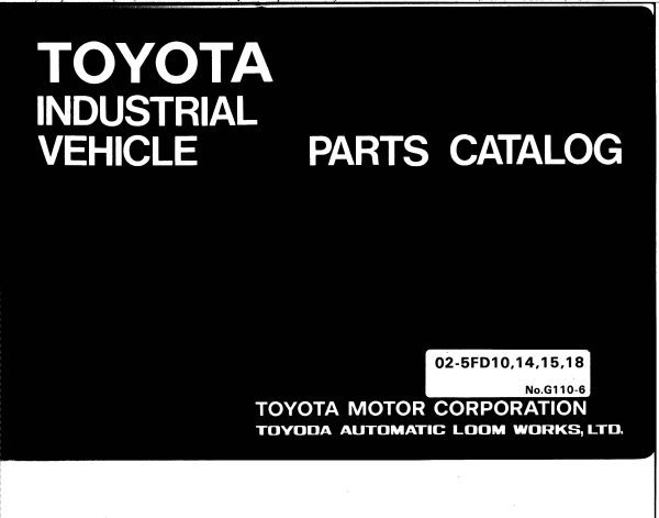 02 5FD10141518 G110 6 User Parts Catalog scaled forklift manual