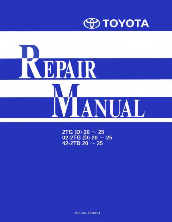 2TD25 Service manual forklift manual