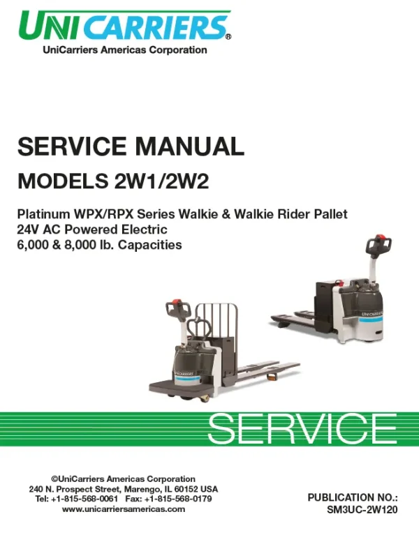 2W1 SERVICE forklift manual