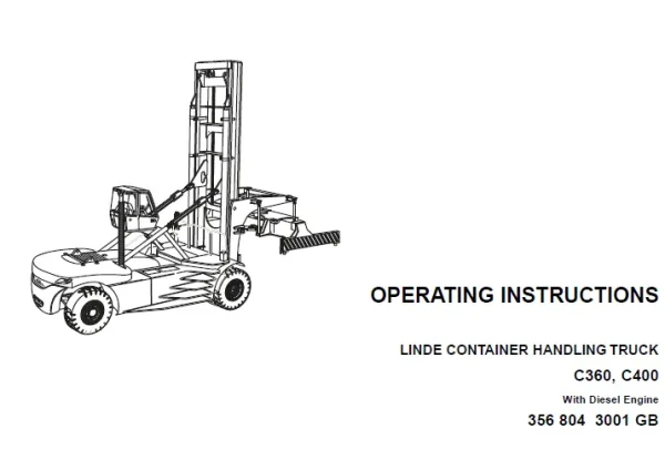 356 CH 0801 EN user manual forklift manual