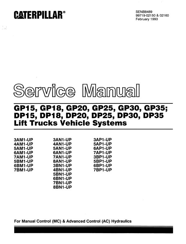 GP25 SERVICE M scaled forklift manual