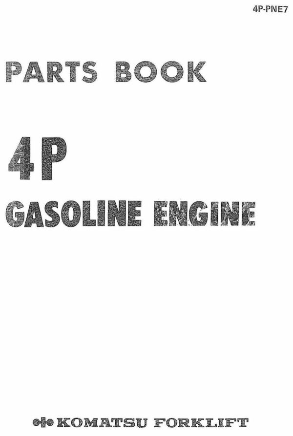 4p engine parts book forklift manual