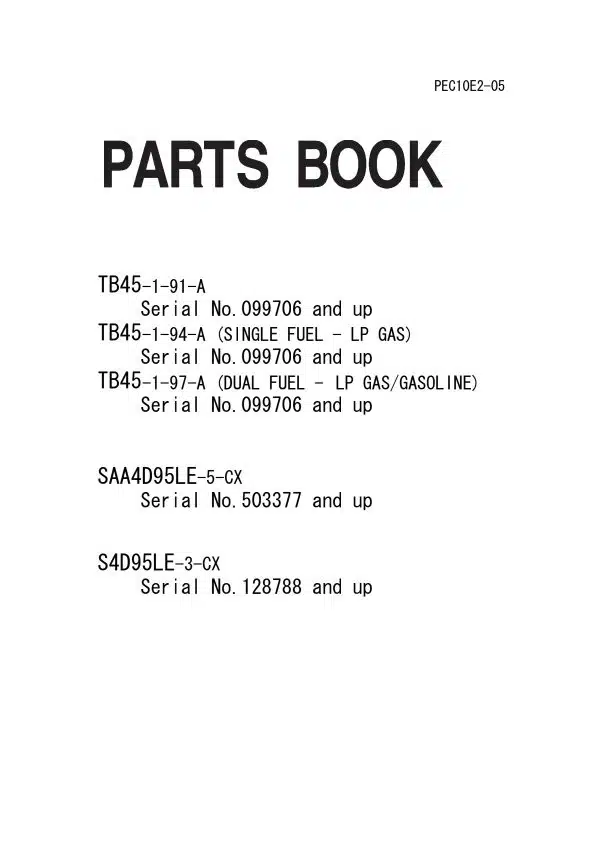 KOMATSU FD40-10 MANUAL - Image 2