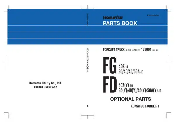 KOMATSU FD40-10 MANUAL - Image 3